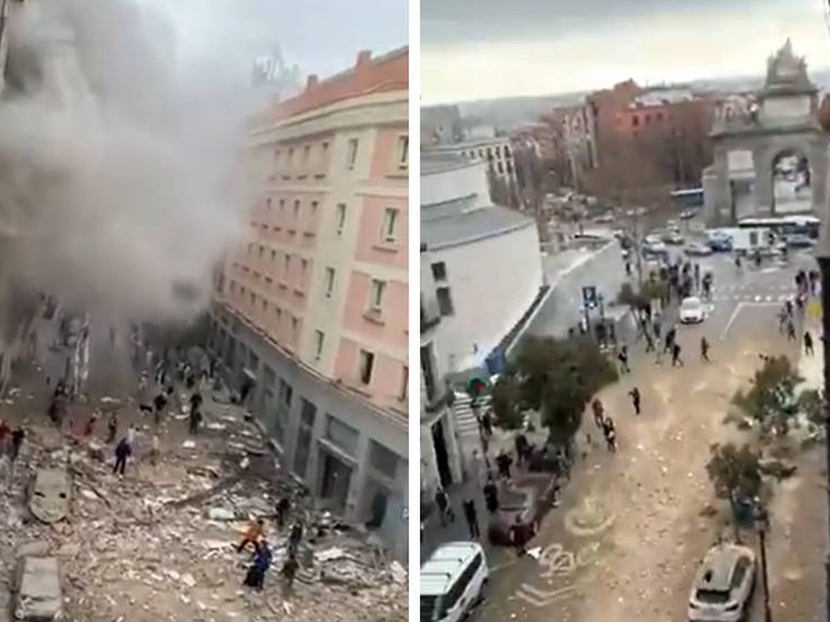 Foto: La explosión ha tenido lugar en un edificio de la calle Toledo, en pleno centro de Madrid 
