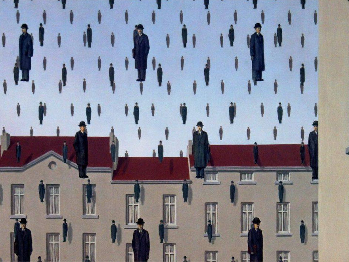 'Golconda', de René Magritte.