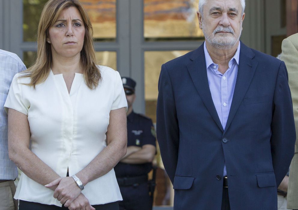 Foto: José Antonio Griñán junto a Susana Díaz. (EFE)