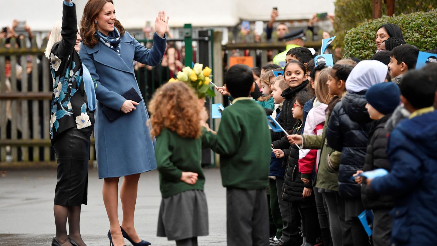 La duquesa a su llegada al acto. (Reuters)