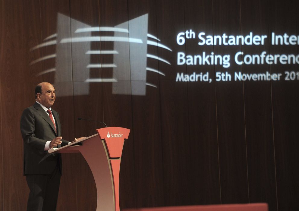Foto: Emilio Botín, presidente de Santander