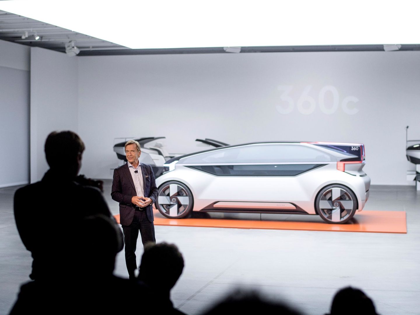 Presentación del último modelo de coche autónomo de Volvo, en 2018. (EFE)