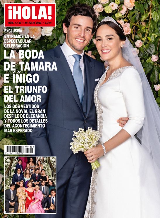 Portada de la boda de Tamara Falcó e Íñigo Onieva. (EFE/Revista ¡Hola!)