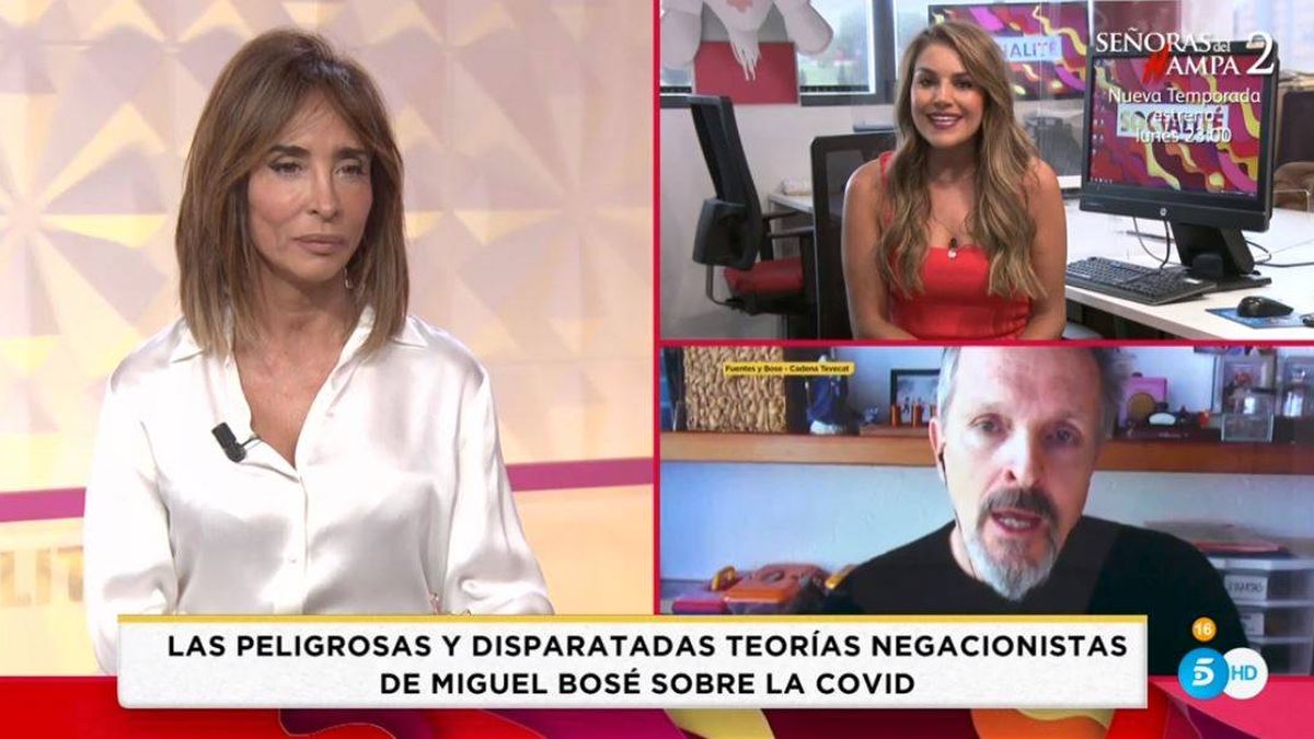 María Patiño ('Socialité') arremete duramente contra Miguel Bosé en defensa de Jordi Évole