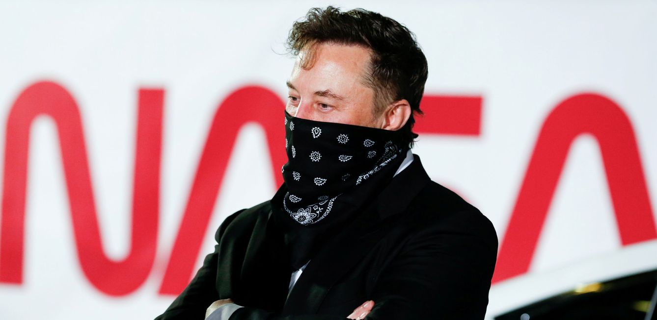 Elon Musk llegando a un evento de SpaceX. (Reuters)