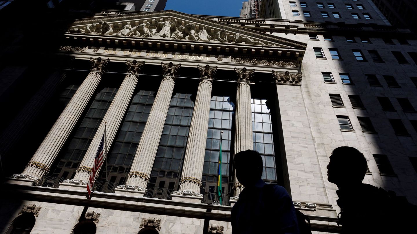 Fachada del edificio de la Bolsa de Nueva York, en Wall Street. (Reuters)