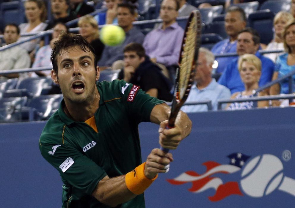 Foto: Marcel Granollers, durante un partido del US Open (AP)
