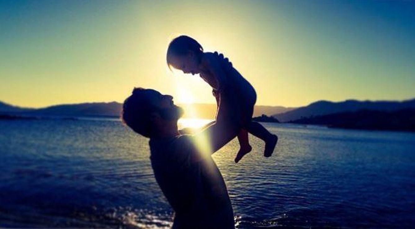 Santiago Abascal con su hija (Redes sociales)