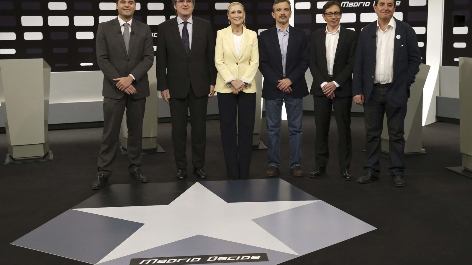 Foto: Imagen del debate 'a seis' celebrado en Telemadrid en la campaña electoral de mayo. (EFE)