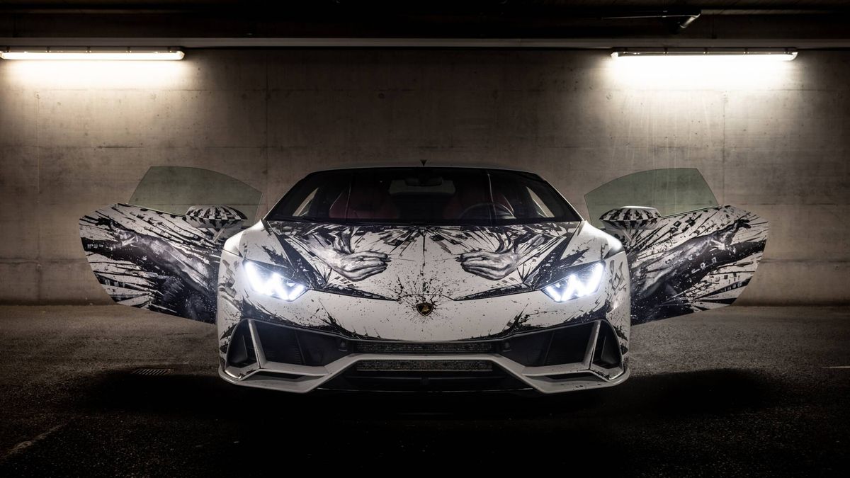Así ha dejado un Lamborghini Huracán Evo el artista italiano Paolo Troilo