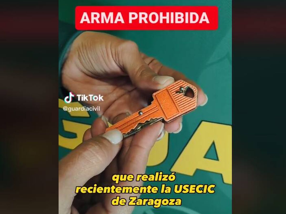 Foto: La “llave prohibida”, la Guardia Civil podría multarte si la llevas encima con hasta 30.000 euros (TikTok/@guardiacivil)