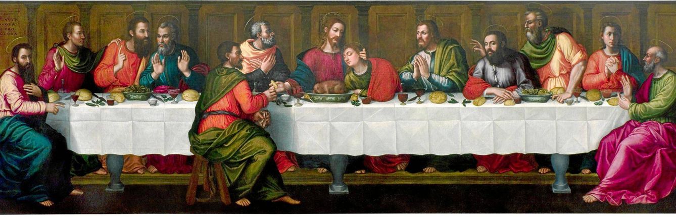 'La última cena', Nautilla Nelly, 1560. Santa María Novella.