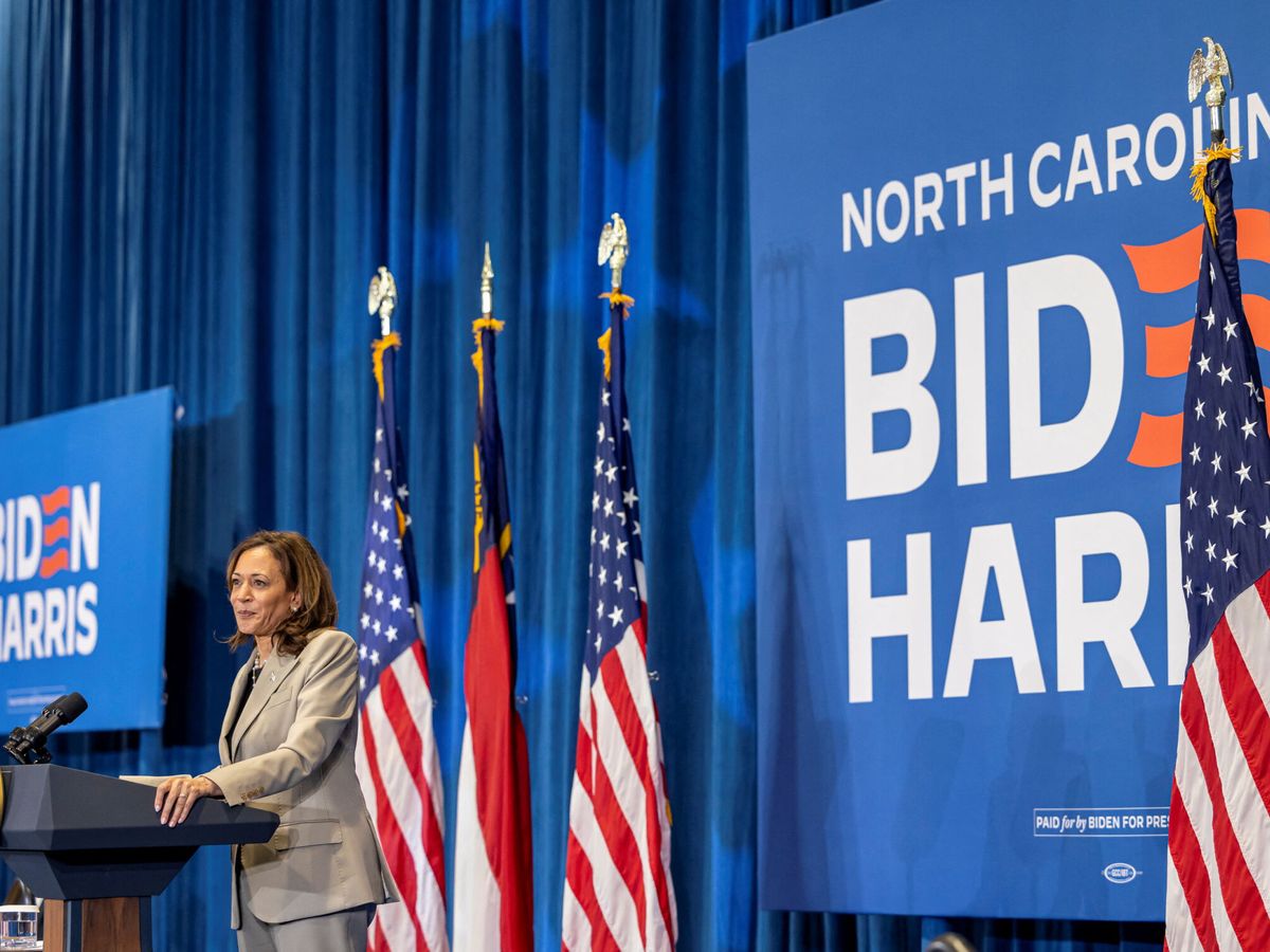 Foto: La vicepresidenta de EEUU, Kamala Harris, y ahora candidata demócrata (Reuters/Kevi Mohatt)