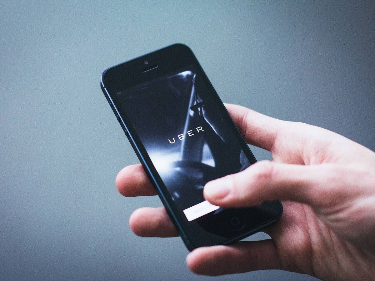 Foto: 'App' para contratar un Uber. (Pixabay)