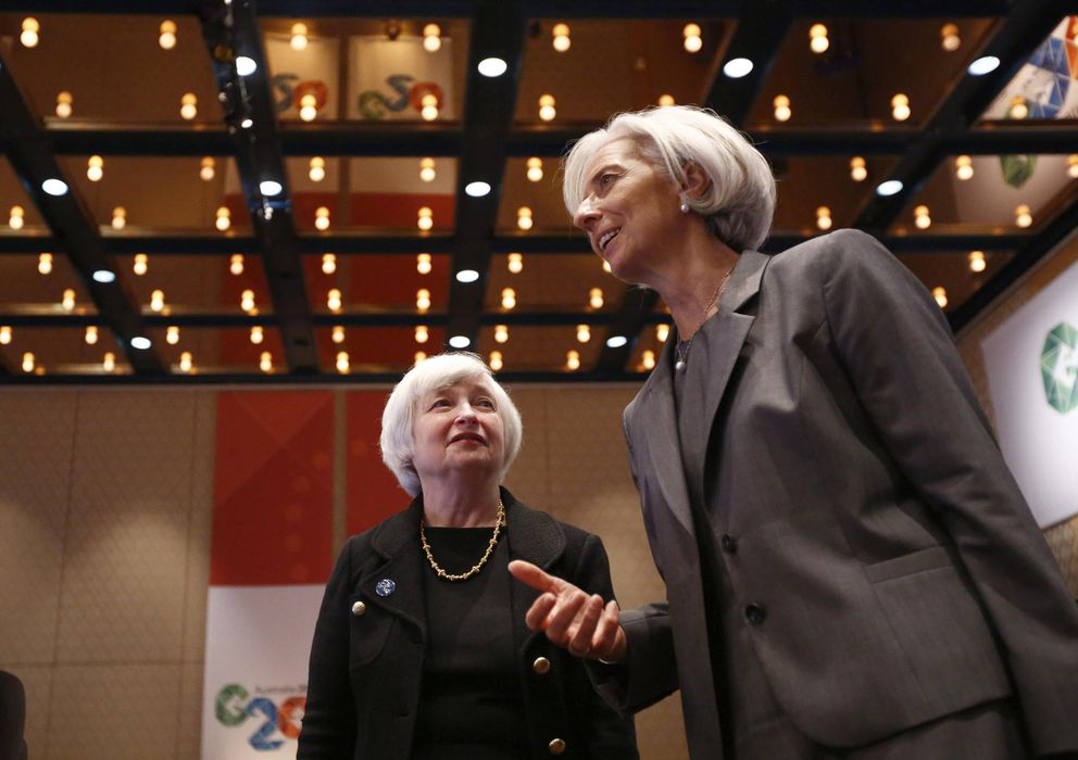 Foto: La presidenta de la Fed, Janet Yellen, y la directora gerente del FMI, Christine Lagarde