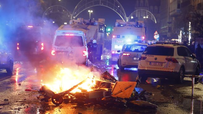Foto de Disturbios tras el Bélgica-Marruecos