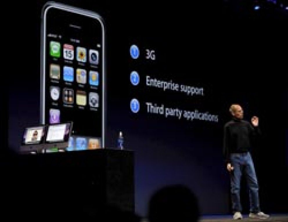 Foto: Steve Jobs presenta hoy el nuevo iPhone