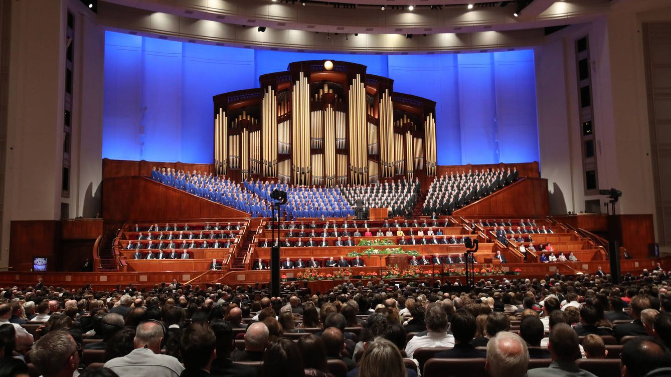 Foto: Asamblea anual de la Iglesia de los mormones en EEUU. (Getty Images) 