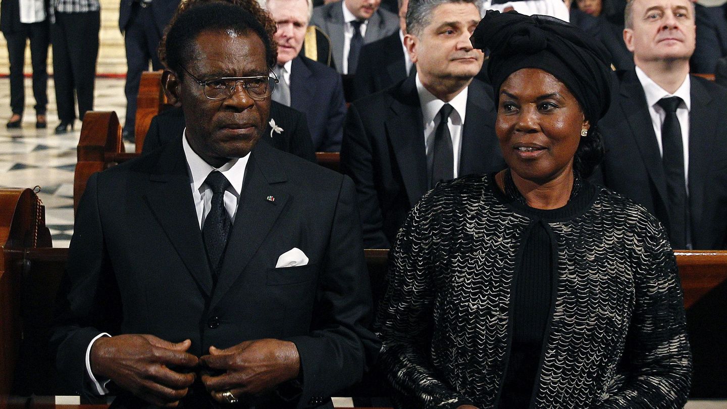 Teodoro Obiang y su esposa, Constancia Mangue. (EFE)