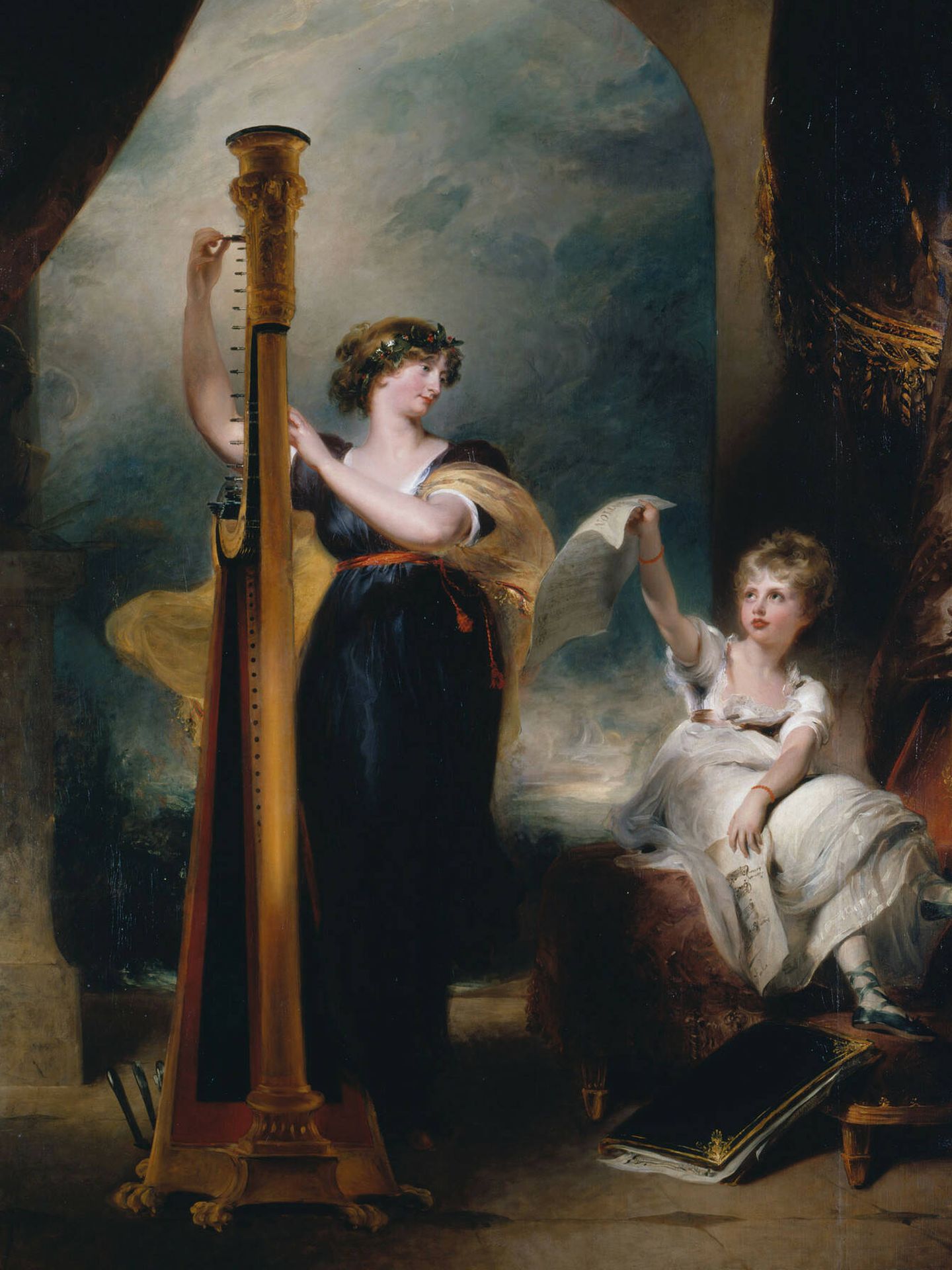 Carlota, representada con su madre por el artista Thomas Lawrence. 