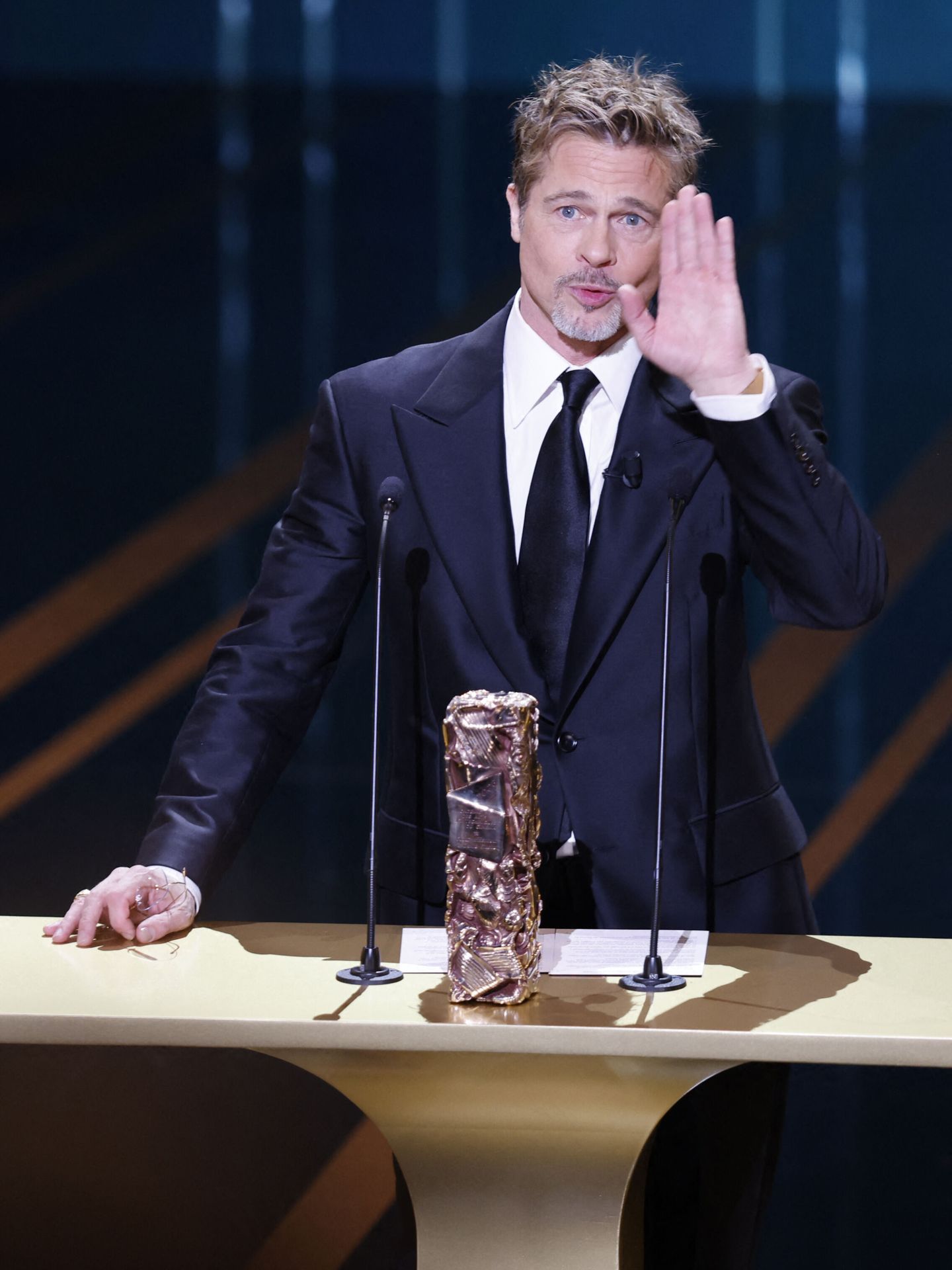 Brad Pitt, en los Premios Cesar. (Reuters/Johanna Geron)