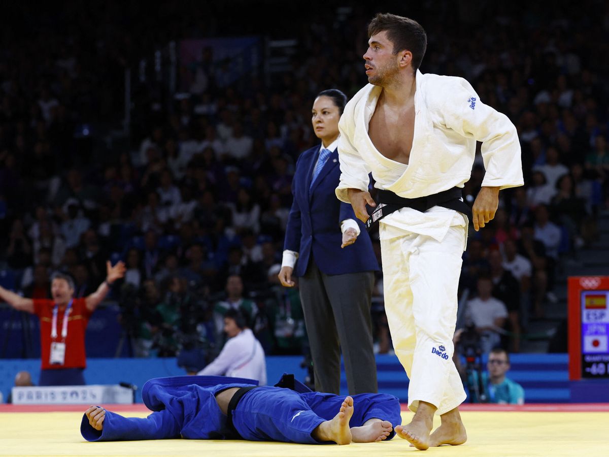 Foto: Fran Garrigós es la primera medalla de España. (Reuters/Kim Kyung-Hoon)