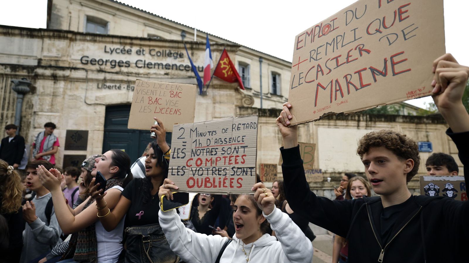 Un adolescente sufre la amputación de una mano durante las protestas estudiantiles en Francia