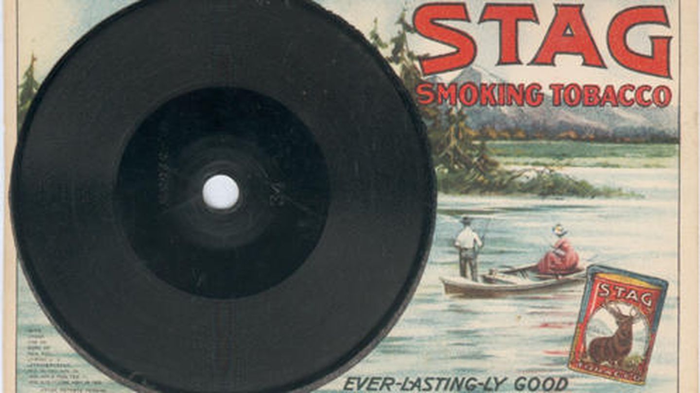 Los discos también fueron publicitarios, como este de una marca de tabaco.