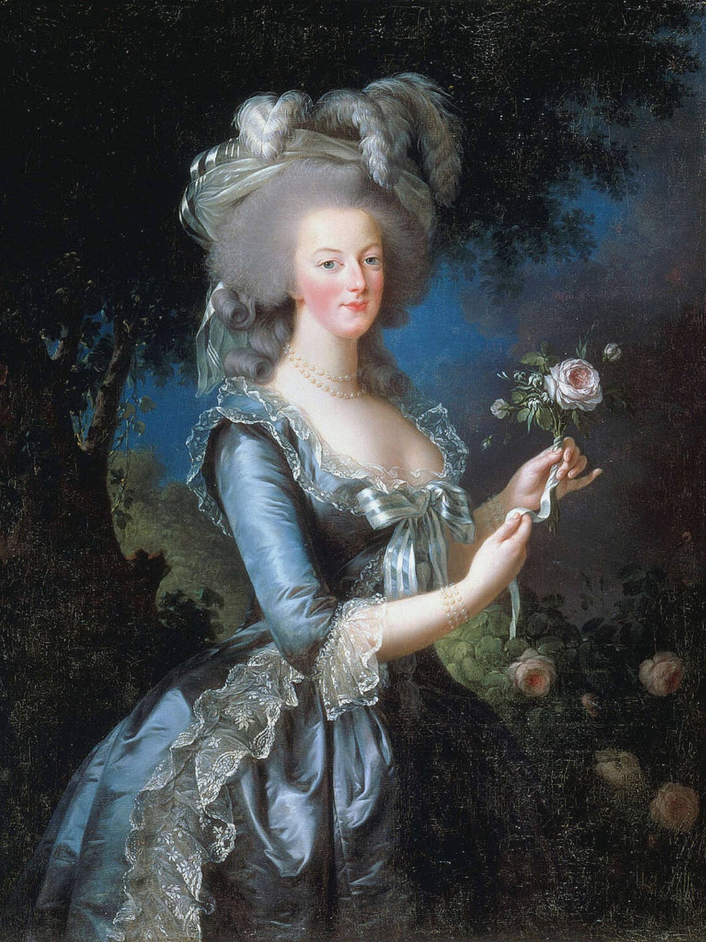 Retrato que Vigeé Le Brun hizo de María Antonieta en 1783 