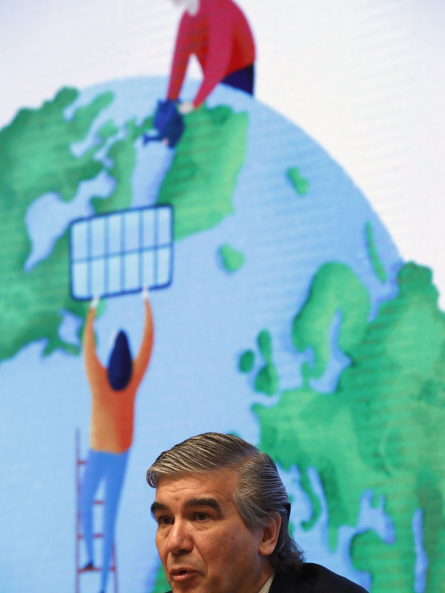 El presidente ejecutivo de Naturgy, Francisco Reynés, durante la junta de jccionistas del martes 26 de mayo. (EFE)