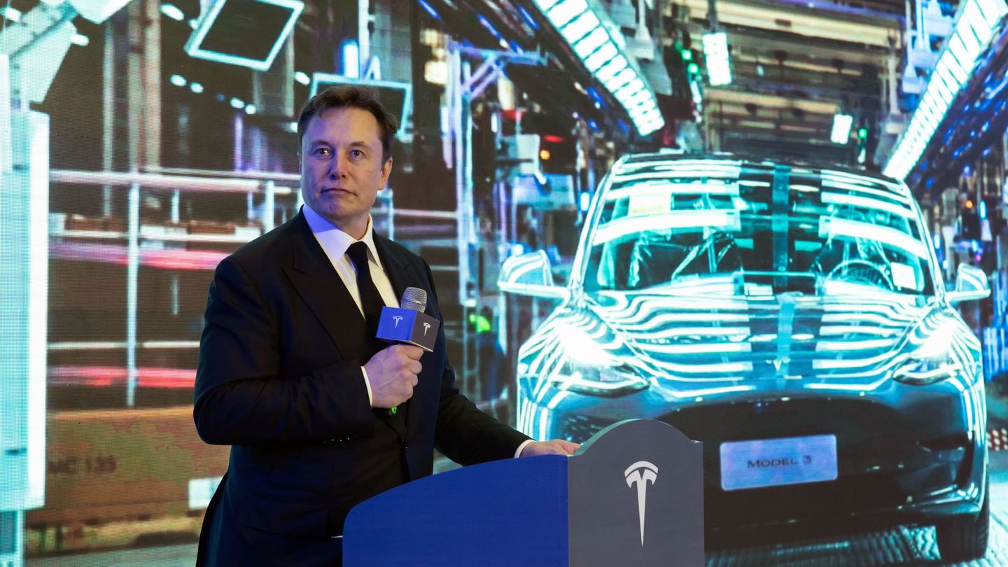 Elon Musk, en un acto de Tesla. (Reuters)