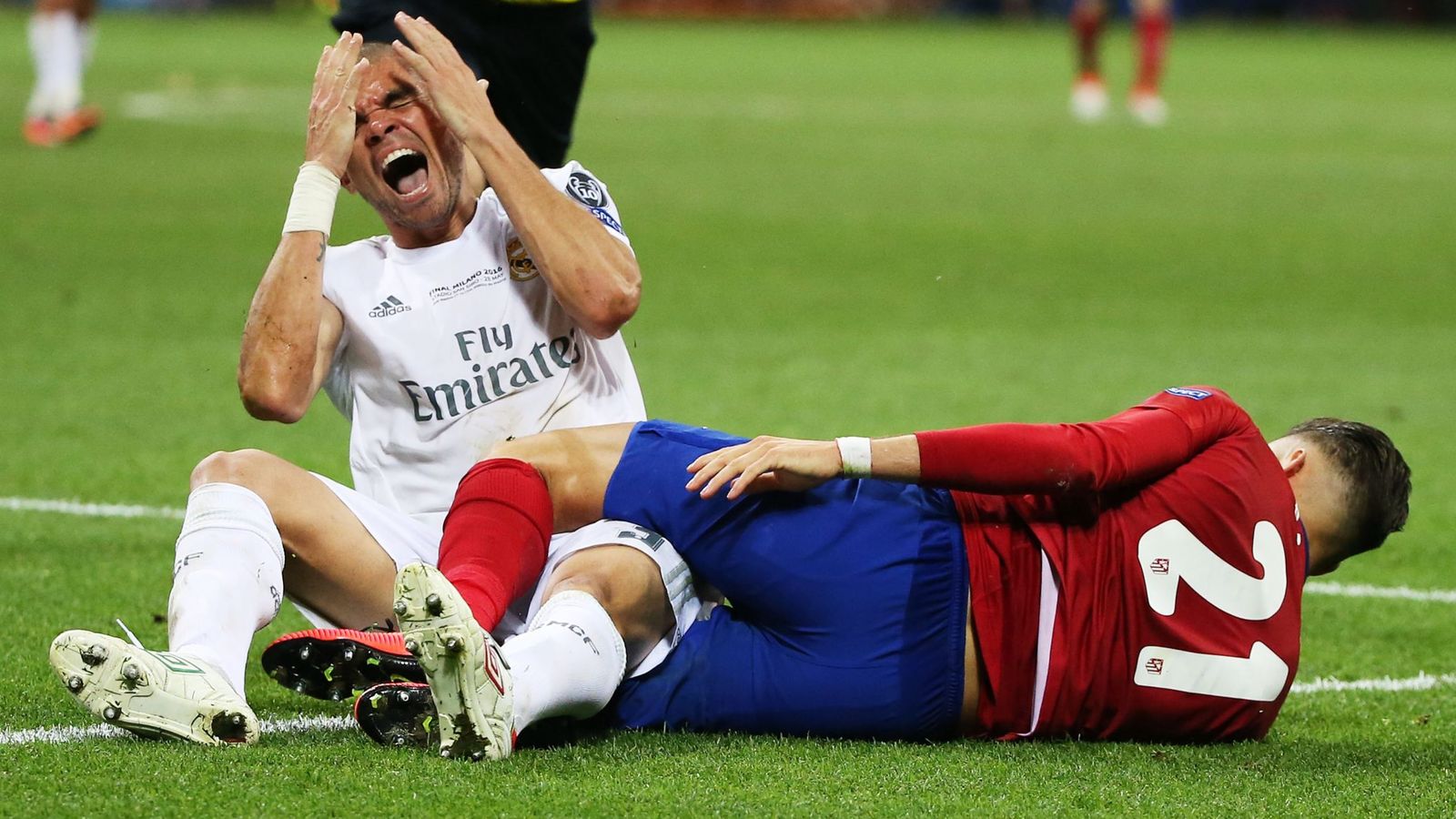 Foto: Pepe, jugador del Real Madrid, durante la final de Champions (Oliver Weiken/EFE/EPA)