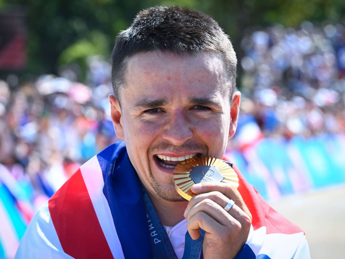 Foto: Tom Pidcock ha conseguido la medalla de oro en Mountain Bike. (Europa Press/Federico Pestellini)