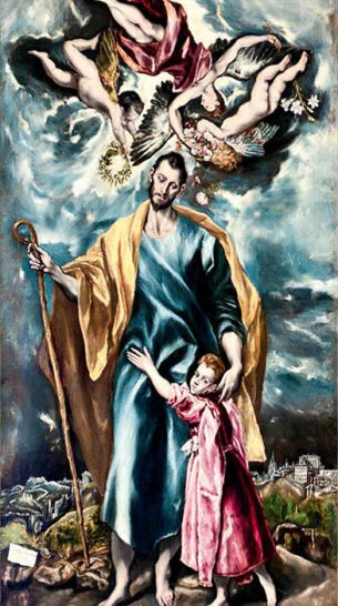 San José y el Niño, Catedral de Toledo, El Greco