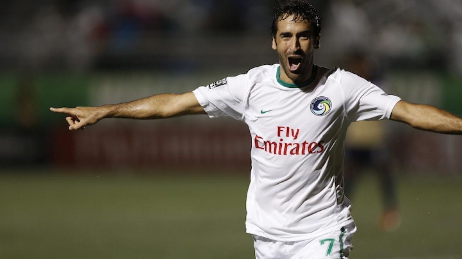 Foto: Raúl celebra un gol con el Cosmos (NY Cosmos).