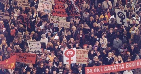 Foto: La huelga de mujeres de Islandia en 1975 es una de las más famosas, pero no la única.