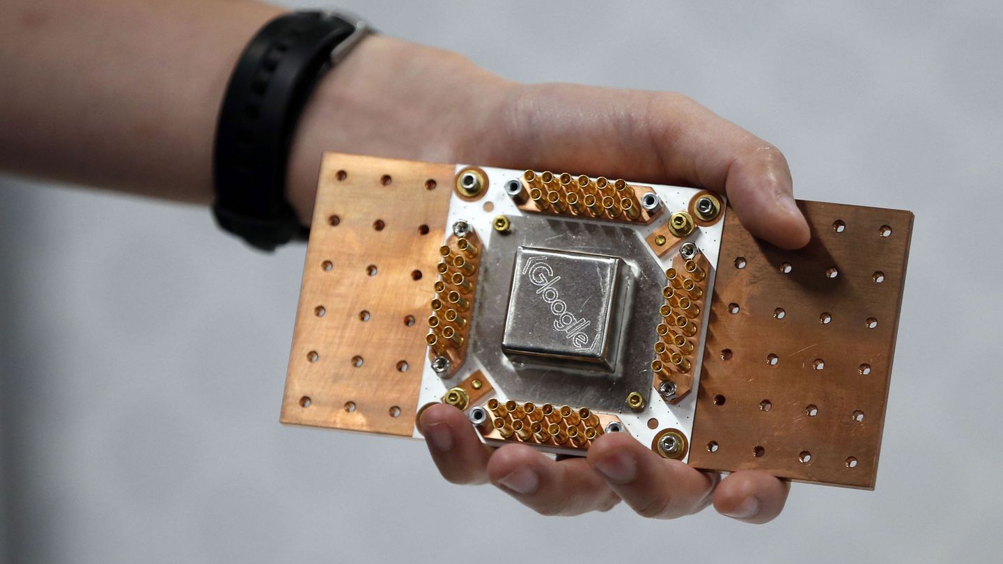 Un procesador cuántico diseñado por Google para proyectos de inteligencia artificial. (Reuters)