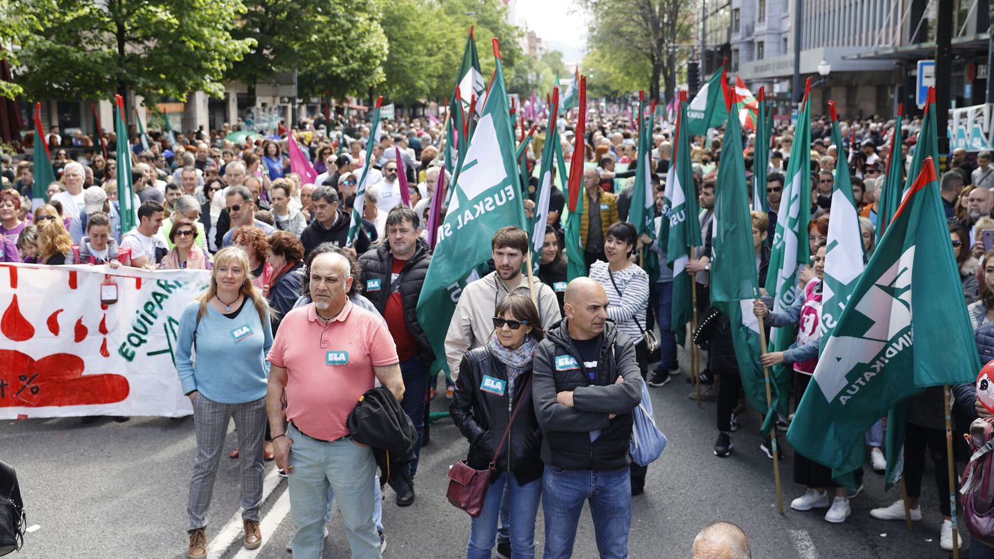 Manifestación convocada por ELA. (EFE/Luis Tejido)
