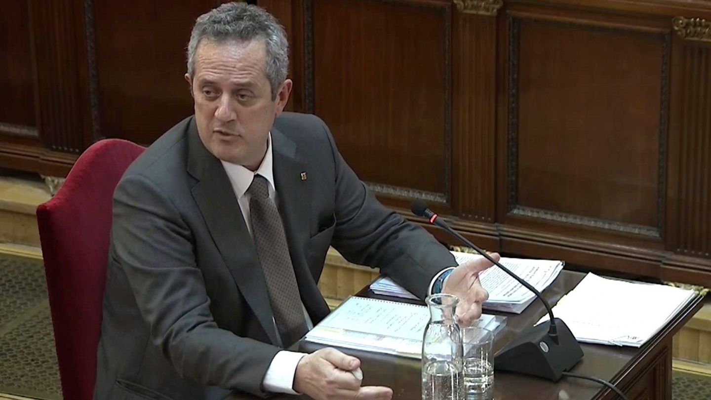 Joaquim Forn durante su declaración en el juicio del 'procés'. (EFE)