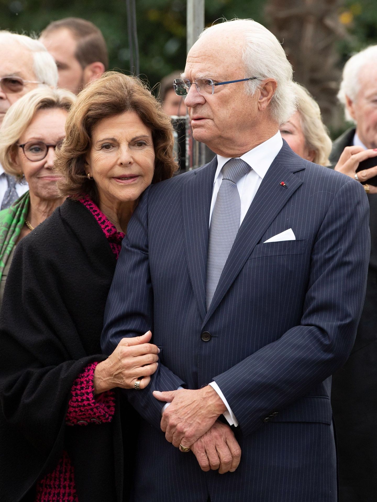 Los reyes de Suecia Silvia y Carlos Gustavo, en 2018. (EFE)
