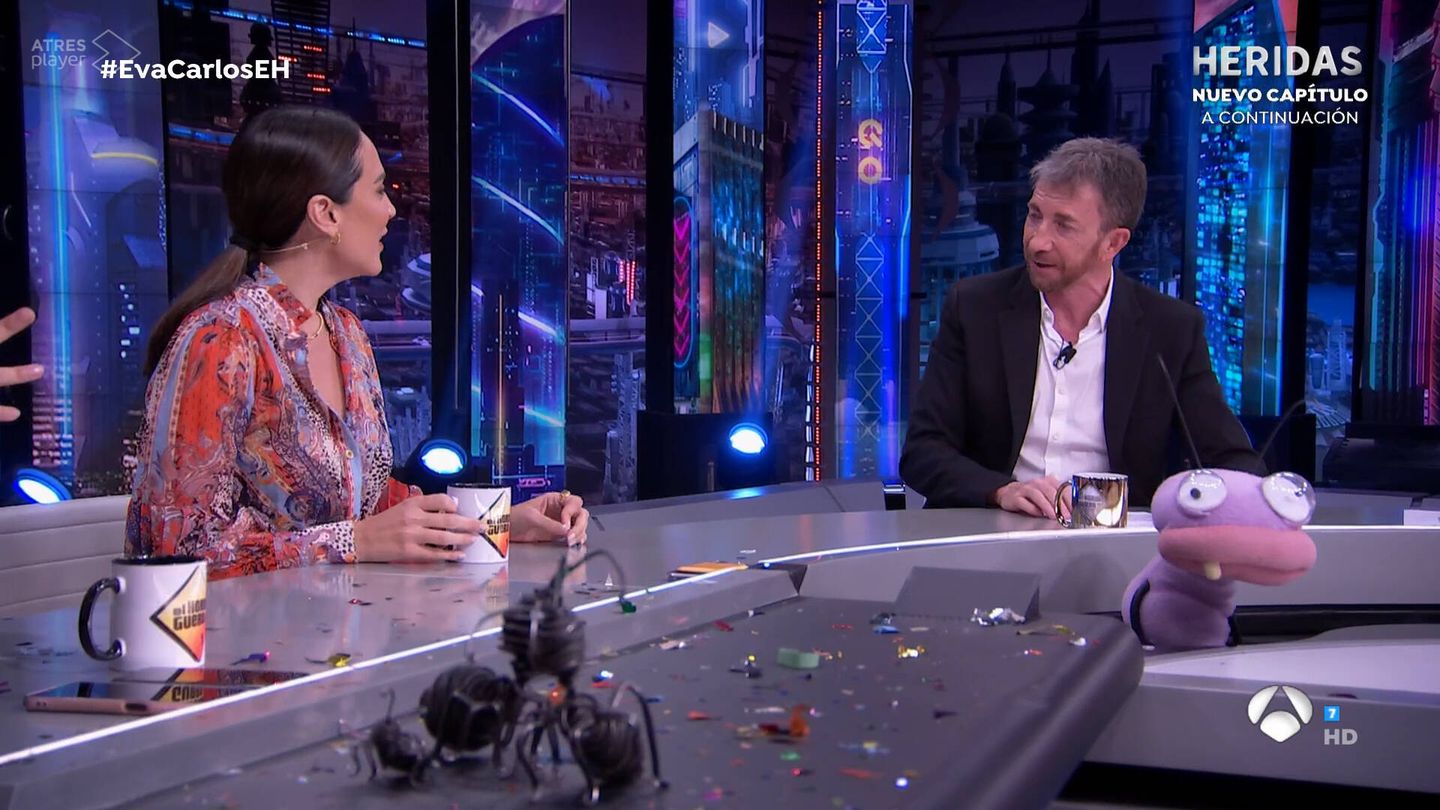 Tamara Falcó y Pablo Motos, en 'El hormiguero'. (Antena 3)