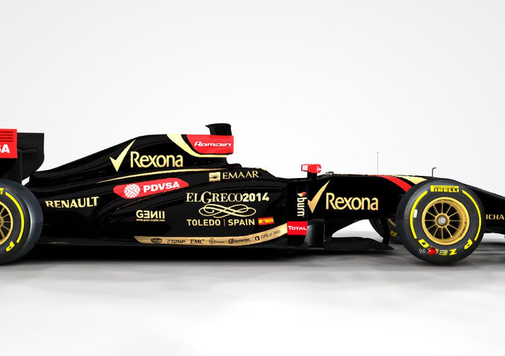 Foto: Imagen de los coches del Lotus F1 Team para el GP de Barcelona.