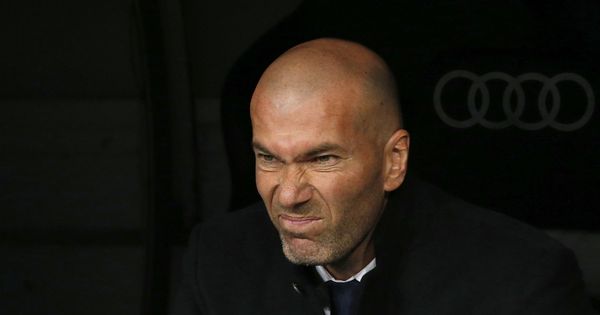 Foto: Zinedine Zidane durante el choque ante Las Palmas.