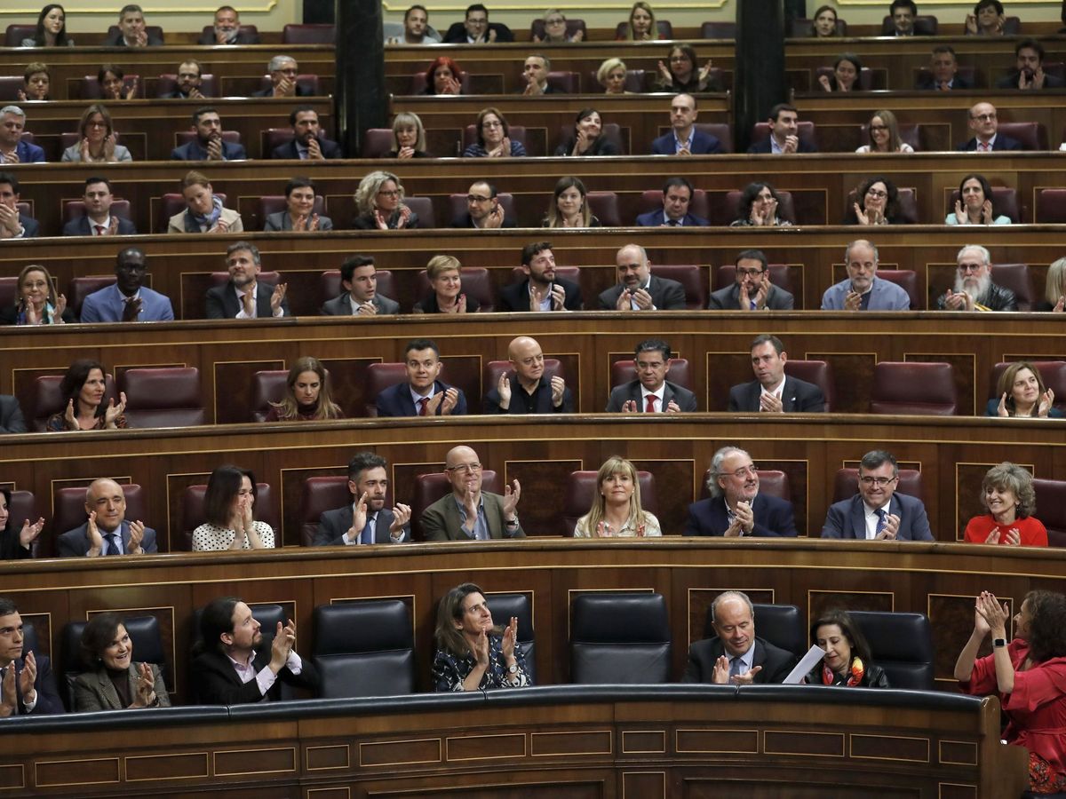 Foto: Un momento del pleno celebrado este martes en el Congreso de los Diputados en Madrid. (EFE)