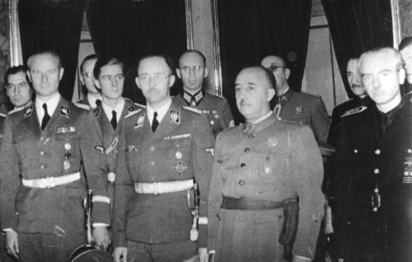 Franco, junto a Heinrich Himmler en octubre de 1940. (CC)