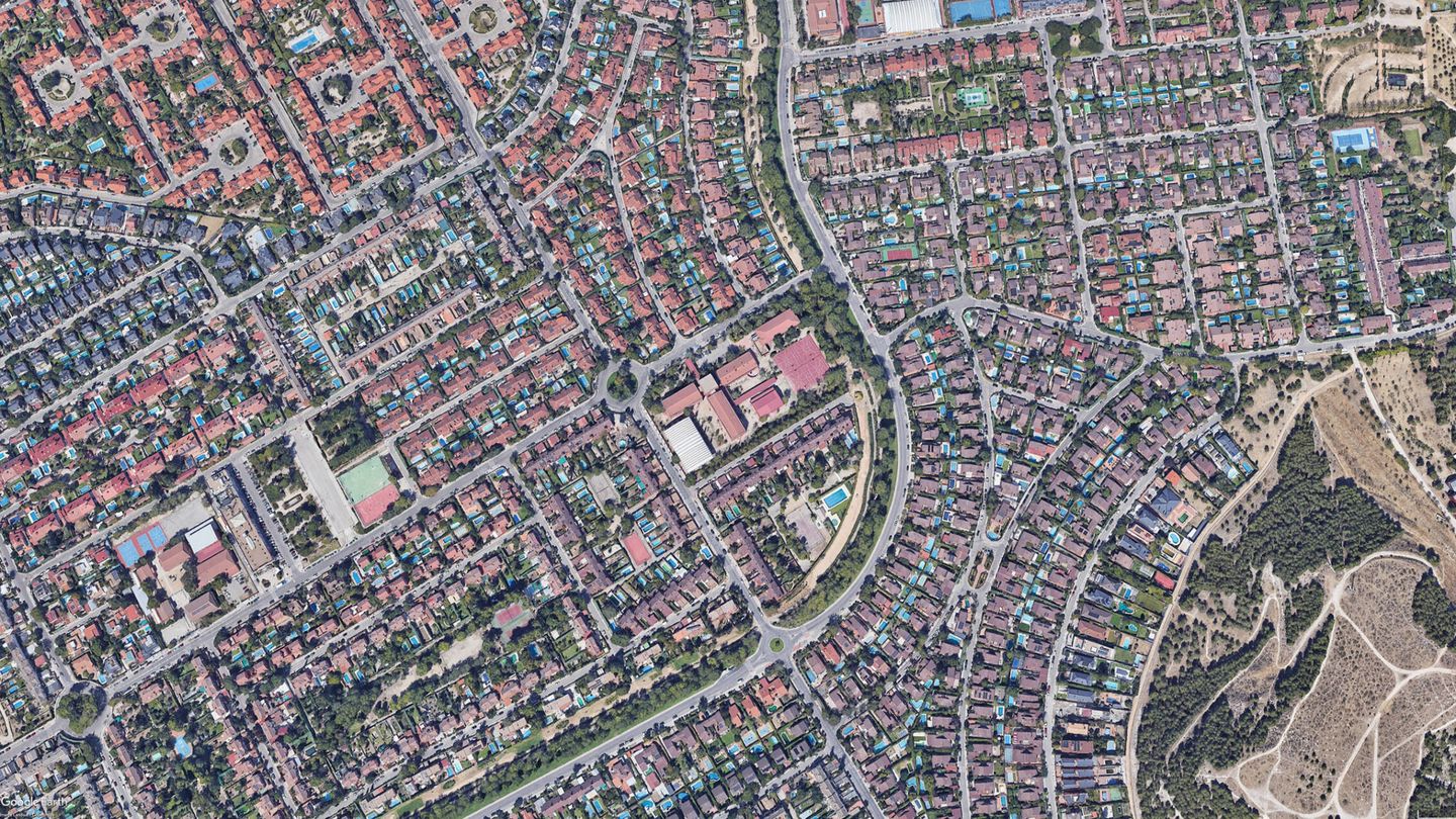 Vista aérea de Rivas Vaciamadrid. (Landsat/Copernicus)