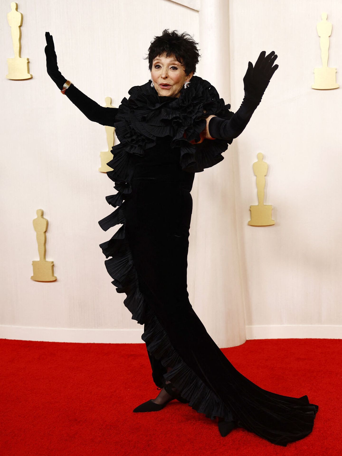 Rita Moreno poses on the red carpet during the Oscars arrivals at the 96th Academy Awards in Hollywood, Los Angeles, California, U.S., March 10, 2024. REUTERS Sarah Meyssonnier