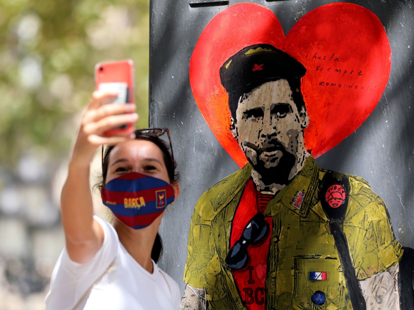 El intento de salida de Leo Messi provocó manifestaciones en Barcelona. (Reuters)