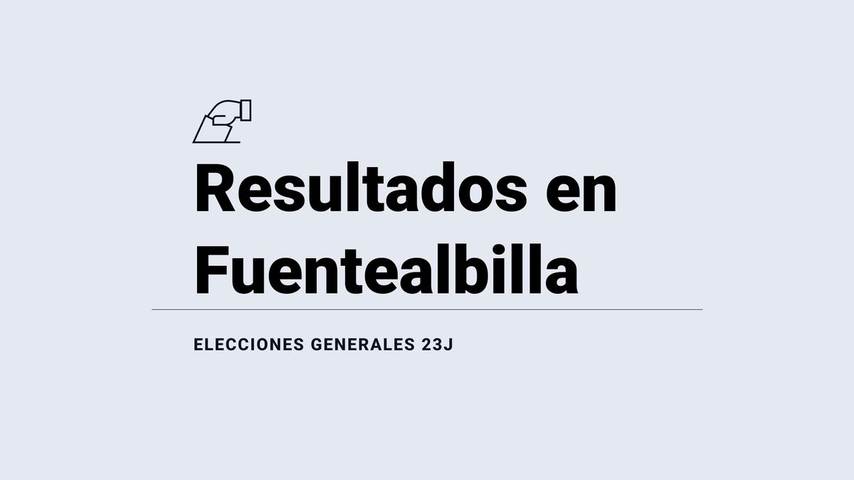 Resultados y escrutinio en Fuentealbilla de las elecciones generales 2023, última hora: el PSOE, el partido más votado