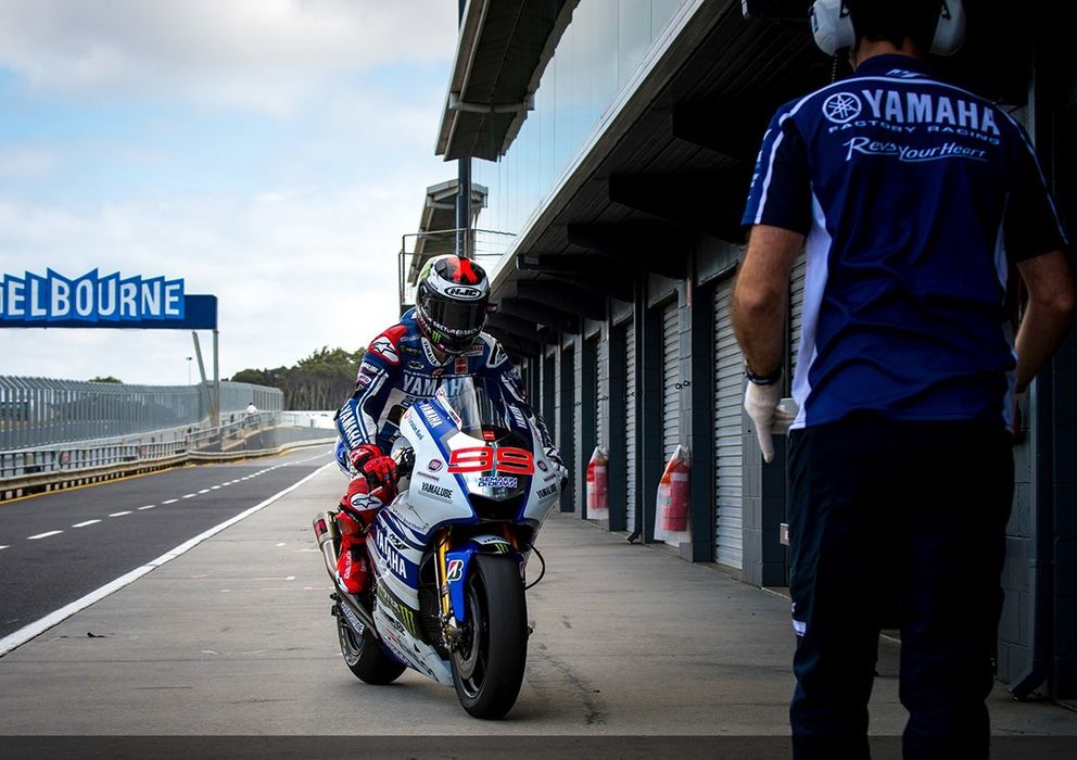 Foto: Jorge Lorenzo en los test de neumáticos que se llevan a cabo en Australia (MotoGP).